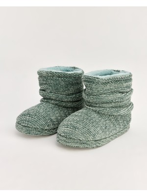 LILY - Örme Desenli Kadın Panduf