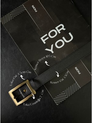 Fiori Antik Kare Gold Tokalı Kadın Pantolon Kemeri, Ceket Kemeri, Elbise Kemeri, Gömlek Kemeri