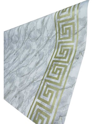 Ünal File Mermer Desen Masa Örtüsü 140X150 cm Elyaf Tabanlı Yeni Model Masa Örtüsü