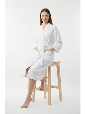 Ender Home Kimono Bornoz %100 Pamuk Unisex