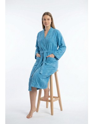 Ender Home Kimono Bornoz %100 Pamuk Unisex