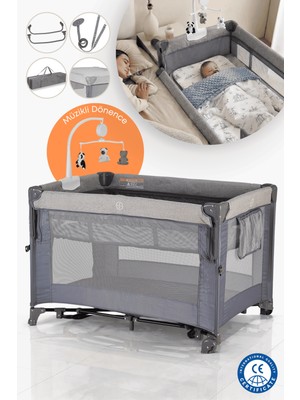 Juno Play Anne Yanı Park Yatak Oyun Parkı 70X110 cm