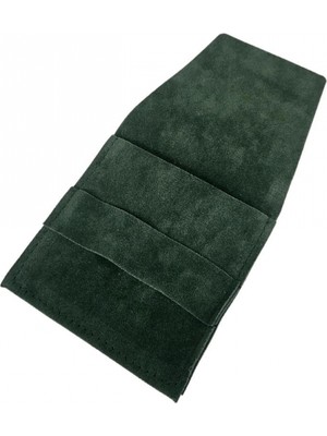 Özer Kutu Kadife (Kemerli)Süet Kese Yeşil 25 Adet 8x8 Boy Takı, Altın Kesesi