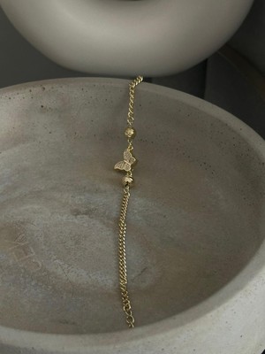 Renda Accessory Boncuklu Kelebek Bileklik Özel Seri