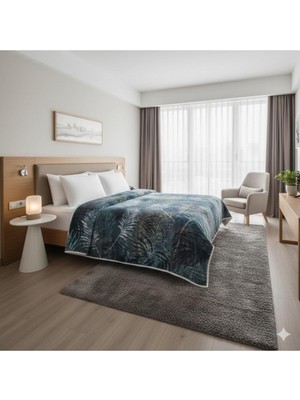 Özdilek Prime Çift Kişilik Golden Palm Battaniye