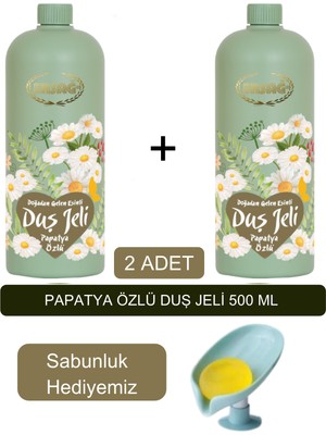 Ersağ  Papatya Özlü Duş (Jeli 2 Adet) 500 ml + (Sabunluk Hediyemiz) 403-25