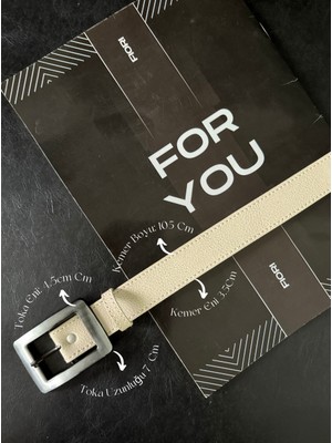 Fiori Karartma Kare Gümüş Tokalı Kadın Pantolon Kemeri, Ceket Kemeri, Elbise Kemeri, Gömlek Kemeri