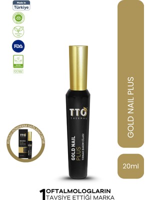 TTO Gold Nail Plus Tırnak Solüsyonu 20 ml – Güçlendirici ve Renk Eşitleyici Bakım