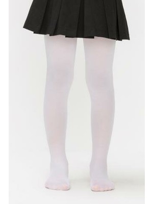 Penti Beyaz Kız Çocuk Mikro 40 Külotlu Çorap