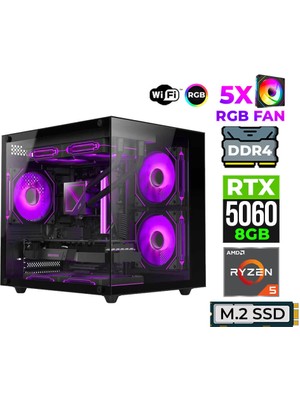 Xaser Astra X150 Ryzen 5 5600X 32GB Ram 1tb M.2 Nvme SSD 8gb RTX5060 Oyuncu Tavsiye Sistem