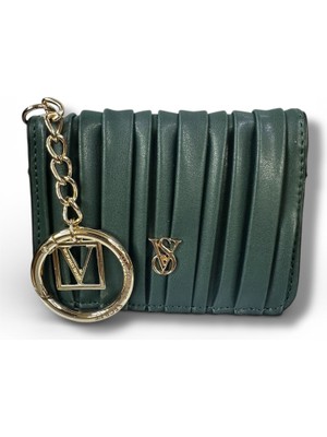 Kadın Metal Aksesuarlı Kartlık Bölmeli Cüzdan