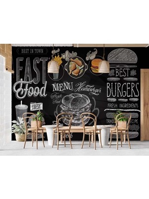 Grown Fast Food Restoran Duvar Kağıdı