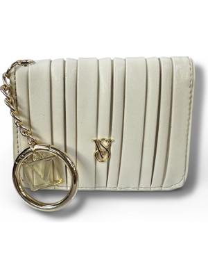 Kadın Metal Aksesuarlı Kartlık Bölmeli Cüzdan