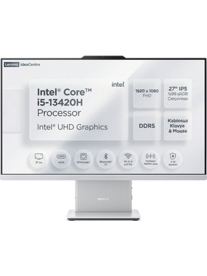 Lenovo Ideacentre 27IRH9 Intel Core I5-13420H 24GB 1tb SSD 27" Fhd Freedos All In One Bilgisayar F0HM0045TR 015
