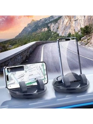 Tp Numaratörlü Güçlü Yapışkanlı 360 Derece Dönebilen Su Geçirmez Araç Içi Telefon Tutucu Plastik Aparat