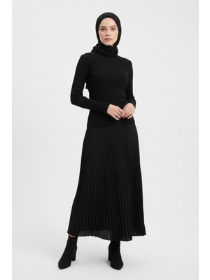 Abay Butik Kadın Kaşkorse Bisiklet Yaka Uzun Kollu Bluz