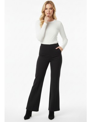 Abay Butik Kadın Kaşkorse Bisiklet Yaka Uzun Kollu Bluz