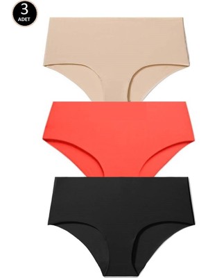 Nbb Ten Rengi 3lü Lazer Yüksek Bel Külot