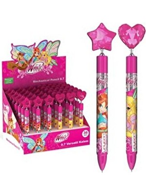 Yaygan Versatil Kalem 0.7 Winx Figürlü 36Lı Renkli Kalemler için Uzun Ömürlü Mekanizma