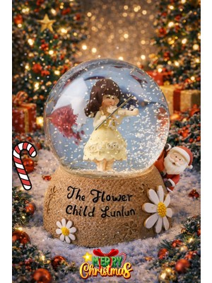 UltraNova Müzikli LED Işıklı Flüt ve Kemanlı Yılbaşı Kar Küresi, Romantik Dekorasyon