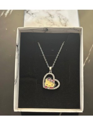 Stainless Steel Kalpli Hello Kitty Çelik Kolye