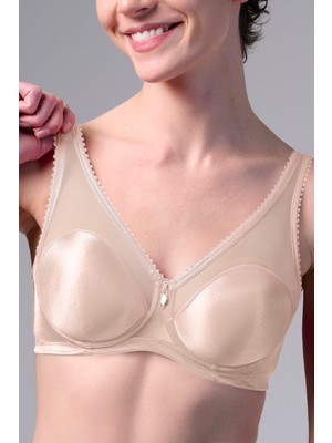 Yeni İnci İnci Balenli Kaplı Sütyen Ten Renkli Toparlayıcı Özellikli Konforlu Kumaş