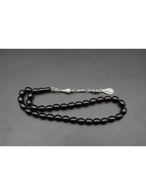 Siyah İnci Oltutaşı Beyzi Model Sade Gürcistan Oltusu Tesbih ST000180