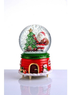 UltraNova Büyük Boy Kar Taneli & Müzikli Noel Baba Kar Küresi, Sıcak ve Neşeli Atmosfer