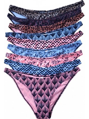 Bonbon Kadın Karma Desenli 5'li Paket Slip Külot BB2130