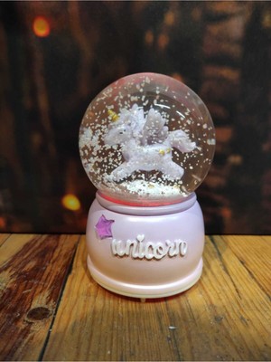 UltraNova Işıklı ve Müzikli Unicorn Kar Küresi, Büyülü Anlar Için Harika Hediye