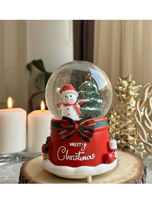 UltraNova Yılbaşı Temalı Otomatik Püskürtmeli Kar Küresi ve Müzik Kutusu