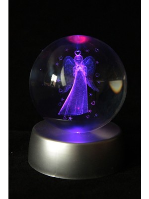 UltraNova Işıklı Cam Küre Kız Model, Dekoratif ve Şık Aksesuar