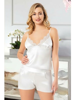 Miss Ayza Missayza 1030 Ipek Saten 6'lı Uzun Gecelik ve Sabahlık Takım