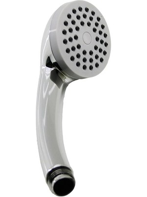 Timion Küçük Sabit - Kademesiz Krom Gövde - Beyaz Zemin-Ant.gri Iğne Duş Başlık Poşetli Amb. (5148)