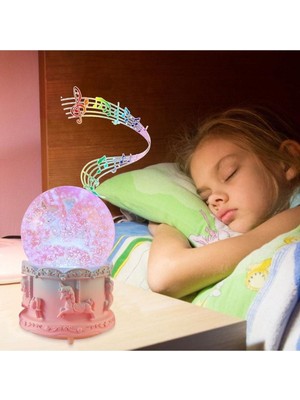 UltraNova Işıklı ve Müzikli Atlı Karınca Püskürtmeli Büyük Boy Kar Küresi