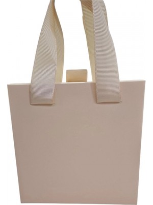 Özer Kutu Krem 12 Adet Çekmeceli ve Çantalı Karton Kolye&mini Set Kutusu (12X12 cm )