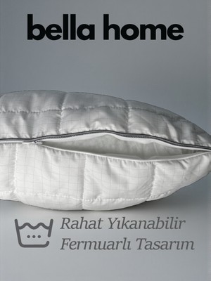 Bella Home 50X70 Antistress Kapitoneli Yastık – Yıkanabilir – Fermuarlı – Özel Çantalı