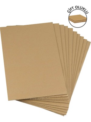 PackMai 35X50CM Oluklu Mukavva (12ADET) 6mm Karton Levha (Proje-Puzzle-Tuval-Maket-Okul-Hobi-Çerçeve-Paketleme)