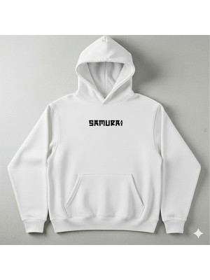 Style Baskı Samuray Baskılı Hoodie