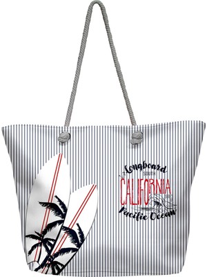 C&city Y1670-14 Kadın Plaj Çantası Çok Renkli