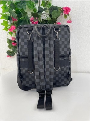 Kaia Remuse Unisex Sırt Çantası Kareli Siyah gr
