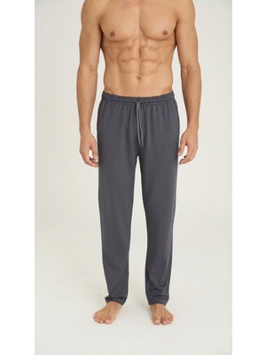 Kly Erkek Füme Tek Alt Pijama Altı Rahat Kesim Konforlu Yapı C6T4N01