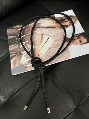 Fiori Düğüm Detaylı Kordon Kemer, Elbise Kemeri, Ceket Kemeri, Gömlek Kemeri