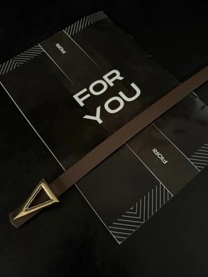 Fiori Üçgen Tokalı Basic Kadın Pantolon Kemeri, Ceket Kemeri, Elbise Kemeri