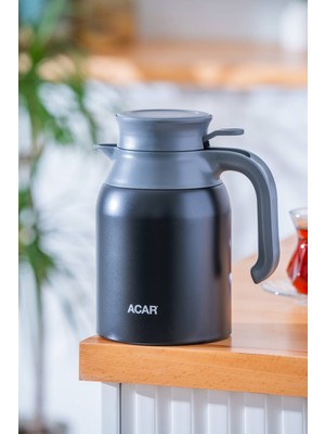 Acar Karat x Paslanmaz Çelik Termos Siyah - 1.5 L