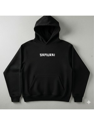 Style Baskı Samuray Baskılı Hoodie