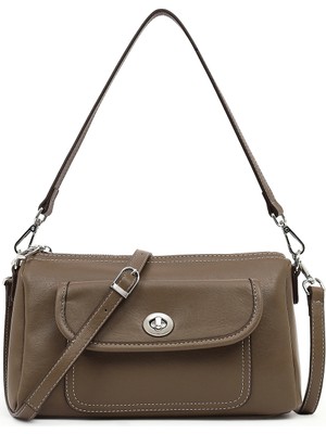 Derimod Kadın Kahverengi Uzun Askılı Kol Çantası 25ABD211818