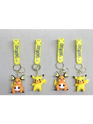 Falconex Pikachu Raichu Silikon Anahtarlık
