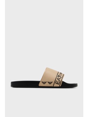 Ea7 Logo Baskılı Şerit Detaylı Terlik Unisex Terlik 7X000110 AF15128 FC001
