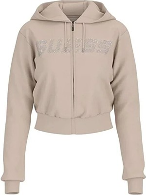 Guess  Yapay Elmas ve Logolu Kapüşonlu Sweatshirt  V5GQ10KCRP0